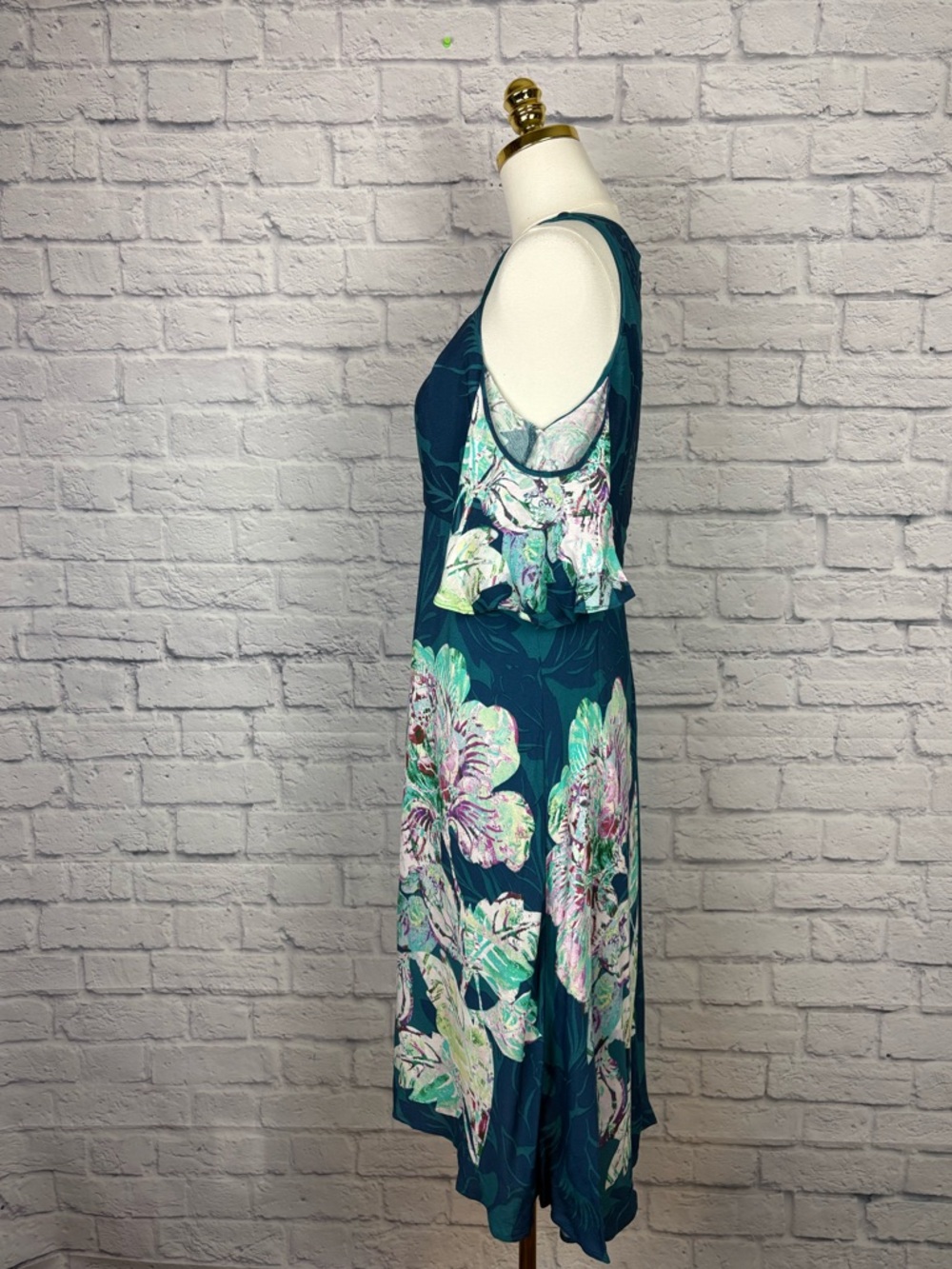 Anthropologie Elias Cold Shoulder Floral Dress size 6 - Picture 7 of 10